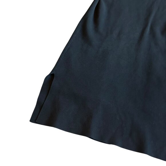 Kobi Halperin Black Open-Front Long-Length Vest Topper Fringe Pockets Size Small - Picture 12 of 13